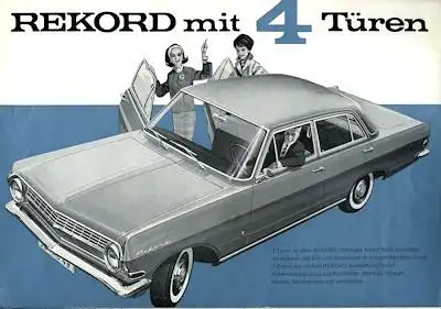 Opel Rekord A Prospekt 4.1963