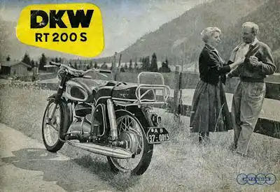 DKW RT 200 S Prospekt ca. 1956