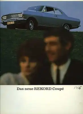 Opel Rekord B Coupe Prospekt 11.1965