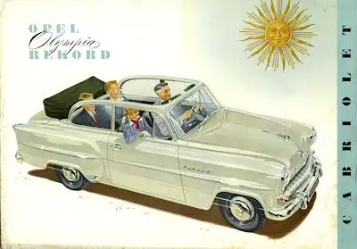 Opel Olympia Rekord Cabriolet Prospekt ca. 1955