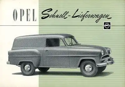 Opel Olympia Rekord Schnell-Lieferwagen Prospekt 1955