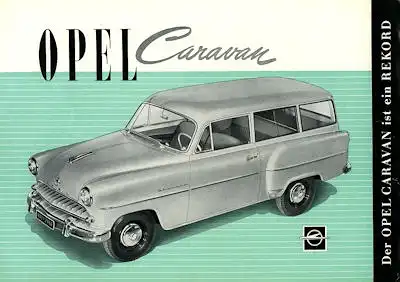 Opel Olympia Rekord Caravan Prospekt 1955