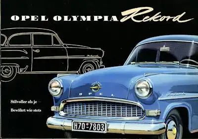 Opel Olympia Rekord Prospekt 1956