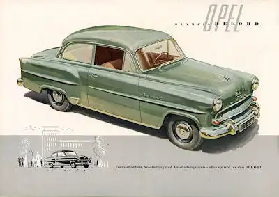 Opel Olympia Rekord Prospekt 1955