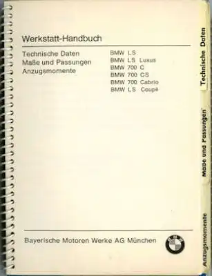 BMW 700 Werkstatthandbuch 2.1965