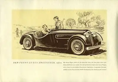 DKW Front Luxus Zweisitzer Prospekt 2.1935