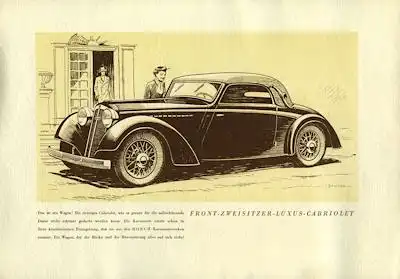 DKW Front Luxus Zweisitzer Prospekt 2.1935