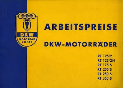 DKW Arbeitspreise 1956