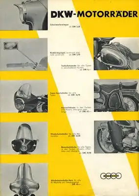 DKW Spezial Zubehör Prospekt ca. 1956