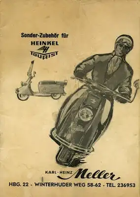 Heinkel Tourist Sonder-Zubehör Prospekt 1960er Jahre