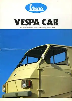 Vespa Car Prospekt 1972