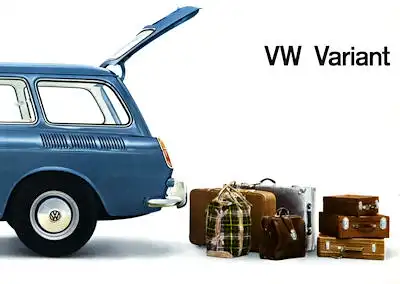 VW 1500 Variant Prospekt ca. 1963