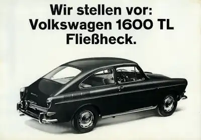 VW 1600 TL Prospekt 8.1965