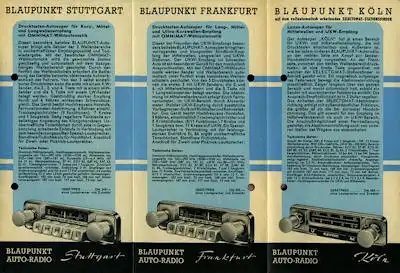 Autoradio Blaupunkt Programm 1955