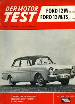 Motor Test Ford Taunus 12 M, 12 M TS Nr. 29 1963