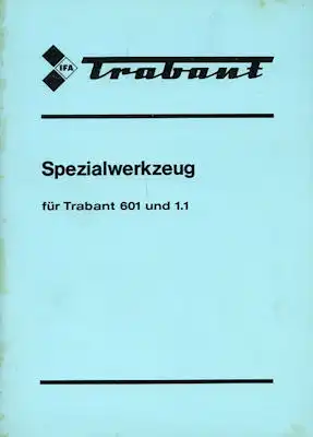 Trabant 601 und 1,1 Spezialwerkzeuge 1989