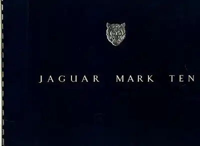 Jaguar Mark Ten Prospekt 1960er Jahre