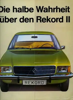 Opel Rekord D Prospekt 1.1972