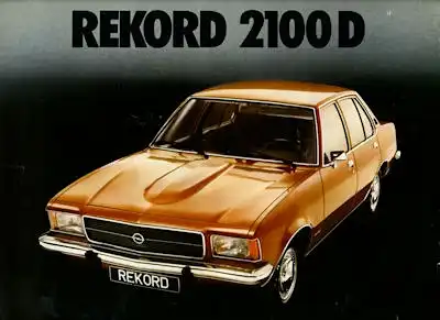 Opel Rekord D 2100 D Prospekt 9.1972