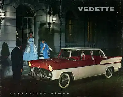 Simca Vedette Prospekt ca. 1960