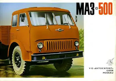 Avtoexport Lkw MAZ-500 Prospekt 1970er Jahre