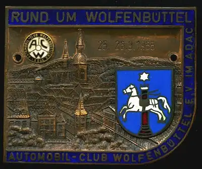 Plakette ADAC Rund um Wolfenbüttel 1965