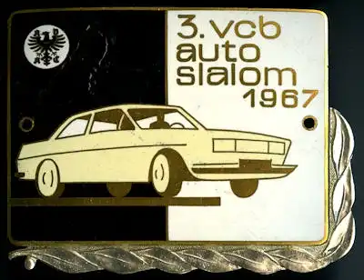 Plakette 3. VCB Auto Slalom 1967