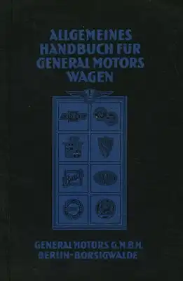 General Motors Bedienungsanleitung 1929