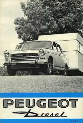 Peugeot 404 Diesel Prospekt brochure 1967