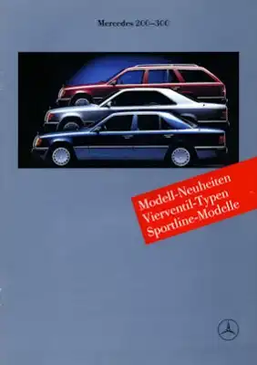 Mercedes-Benz 200-300 Neuheiten Prospekt 1990