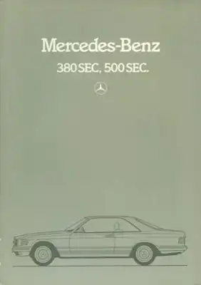 Mercedes-Benz 380 500 SEC Prospekt 11.1982