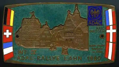 Plakette ADAC Rallye Lahn 1980