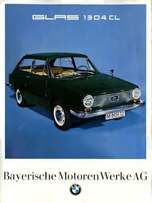 BMW Glas 1304 CL Prospekt 2.1967