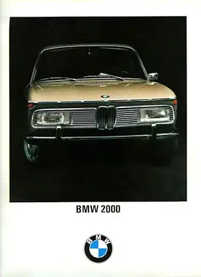 BMW 2000 Prospekt 7.1968