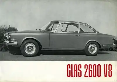 Glas 2600 V 8 Prospekt ca. 1965