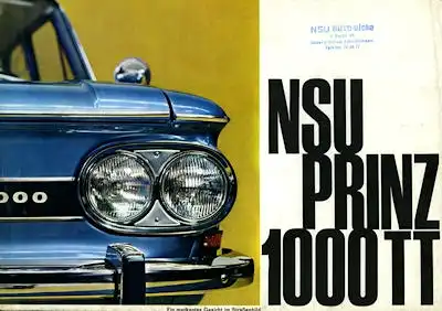 NSU Prinz 1000 TT Prospekt ca.1967