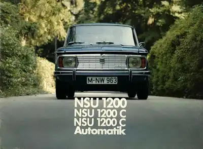 NSU 1200 C Automatik Prospekt ca. 1968