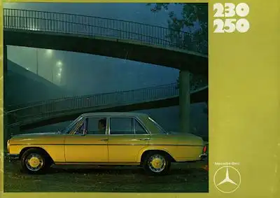 Mercedes-Benz 230 250 Prospekt 12.1970 Reprint