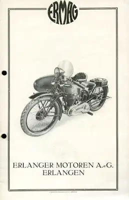 Ermag Modell U 500 Prospekt 1920er Jahre