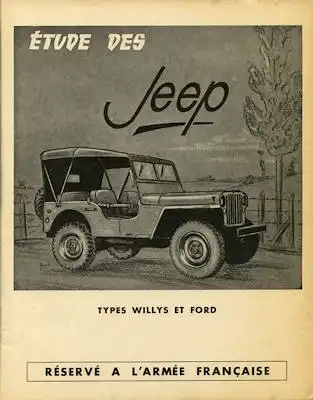 Jeep Types Willys et Ford Etude technique et pratique 1959