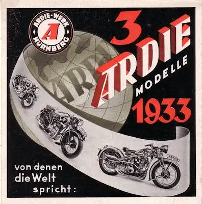 Ardie Programm 1933