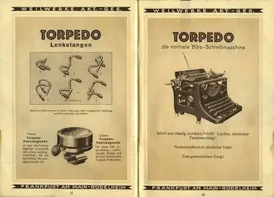 Torpedo Fahrrad Programm 9.1925