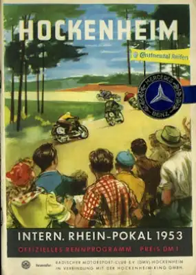 Programm Hockenheimring 10.5.1953