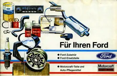 Ford Zubehör / Ersatzteile Prospekt 1973