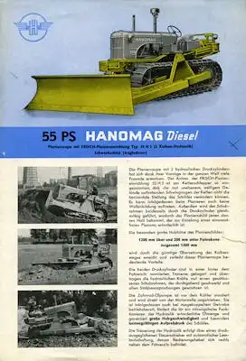 Hanomag Raupen Programm 1950er Jahre