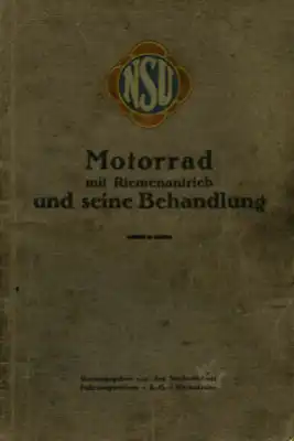 NSU Bedienungsanleitung ca. 1925