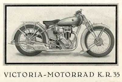 Victoria K.R. 35 Bedienungsanleitung 1930