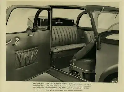 Foto Mercedes Benz 130 Innenausicht 1930er Jahre