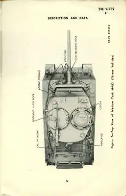 Sherman Panzer M4A3 Bedienungsanleitung 1944/48