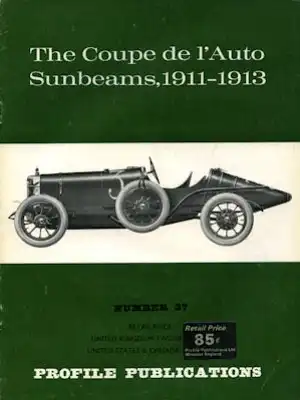 Sunbeam 1911-13 Profile Publications No. 37